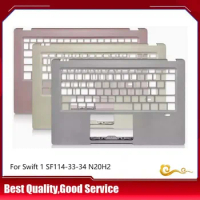 YUEBEISHENG New/Org For Acer swift1 SF114-33 N20H2 Palmrest Upper Cover Keyboard bezel C shell Pink/Silver/Gold