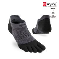 【Injinji】Run輕量吸排五趾隱形襪FX(黑色)(輕量款 五趾襪 隱形襪)
