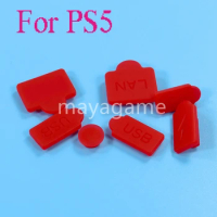 1set Silicone USB Dust Plug Anti-Dust Cap Cover for PS5 Dustproof Plug USB HDM Interface dust Cover for PlayStation 5