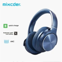 Wu-Mini KL-Mixcder E9 PRO Headphones aptX LL Wireless Bluetooth Headphone Active Noise Cancelling with MIC Deep Base Earphones