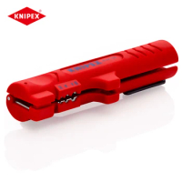 KNIPEX Stripping Tool for Flat and Round Cable Wire Strippers for Use in Conduit and Distribution Boxes 16 64 125 SB