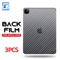 3Pcs Carbon Fiber Back Protective Flim for iPad Pro 11 10.5 10.2 Air 4 3 2 iPad 6 7 8 9 Mini 6 5 4 3 Screen Protector Soft Film