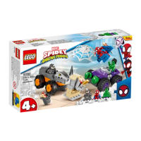 LEGO Spidey 10782 LEGO Building Block Toy Marvel Spider-Man Hulk and Rhino 4+