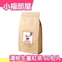 日本製 濃郁生薑紅茶 60包入 保暖 冬天 沖泡 茶包【小福部屋】