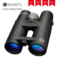 Shuntu ED Powerful Long Range Binoculars SMC Coating IPX7 Waterproof BAK4 Ergonomic Design Telescope HD 8x42 10x42
