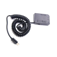 ACK-E18 DR-E18 DC Coupler LP-E17 Dummy Battery USB Type C Power Bank Atapter Cable For Canon EOS RP 750D 760D 800D 850D 8000D