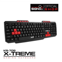 SIGNO Gaming Keyboard Rubber Dome รุ่น KB-709 (คีย์บอร์ด) คําแนะนําการขายที่ร้อนแรงในเดือนนี้