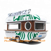 Customized Mobile Kitchen Churros Caravan Coffee cart, Cold Food Truck Frozen Food Cart