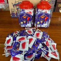 Permen Keras Kaki rasa mangga hot hot pop 1 toples isi 100 pcs Snack Food  Makanan Kering Camilan Ce