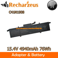 Genuine 15.4V 4940mAh 76Wh Battery C41N1908 For Asus ROG Zephyrus G14 GA401 Series GA401IV GA401IU GA401II GA401IH HE025T BM026T