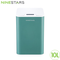 NINESTARS 智能感應防水雙桶式環境桶垃圾桶10L-綠 DZT-10-35S(HG1667G)