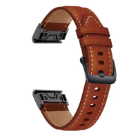 22 26mm Quick release smart Watch Straps For Garmin Fenix 7X 7 6 6X Pro 5X 5Plus 3HR 935 945 Strap Leather Bracelet Wristband