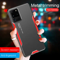 Ultra slim Aluminum Alloy Metal Phone Case For Huawei P20 P30 P40 Lite Pro Nova 3 3i 5 Pro 6 Silicone Bumper Protection Cover