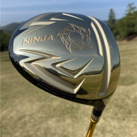 2021 New golf driver KATANA NINJA Hi COR driver Gold/Black with Graphite shaft headcover golf clubs