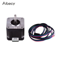 Aibecy 42 Stepper Motor 2 Phase 0.9 Degree Step Angle Low Noise 17HS4401S Stepping Motor with 1m Cable for CNC 3D Printer Parts