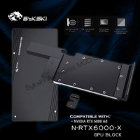 Bykski N-RTX6000-X,NVIDIA GPU Block For RTX 6000Ad Graphics Card,Liquid Cooling Watercooler VGA Copper Radiator Metal Cover