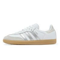 adidas 德訓鞋 Samba OG W 女鞋 白 銀 復古 膠底 休閒鞋 愛迪達 JI2725