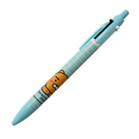 小禮堂 KAKAO Friends 萊恩 日製 多色筆 原子筆 雙色筆 HB 0.5mm (綠 格紋)