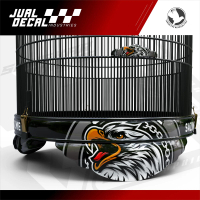 Stiker Decal Sangkar Murai Motif SAZIME EAGLE  Variasi Tebok