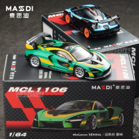 Mô hình xe hơi hợp kim Maxidi 1:64 McLaren Senna, đồ trang trí mô phỏng xe thể thao, vật phẩm sưu tầ