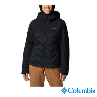 Columbia哥倫比亞 女款-Omni Tech防水極暖連帽羽絨外套-黑色 UWR35550BK/IF