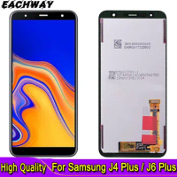 AMOLED For Samsung Galaxy J4+ 2018 J4 Plus J415 J415F J410 LCD Display Touch Screen Sensor 6.0'' For Samsung J610 LCD J6+ Screen