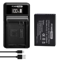 LP-E12 Battery Pack and Rapid USB Charger for Canon EOS M M2 M10 M50,M50 Mark II,M100 M200,Rebel SL1,PowerShot SX70 HS Cameras