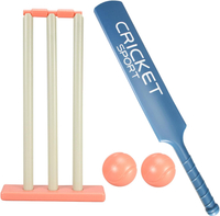 Kids Cricket Set with ABS Cricket Bat Cricket Stumps 2 Balls Parent Child Interaction Game for Garde