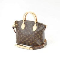 Tas LOUIS VUITTON LV LOCKIT PM ECLIPSE BROWN TOP HANDLE BAG 100% ORIGINAL 31X13X21CM
