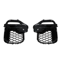 1Pair Front Bumper Fog Lamp Grille Assembly for BMW X5 G05 2018-2022 40IX 25DX 30DX Modified Grille Decorative