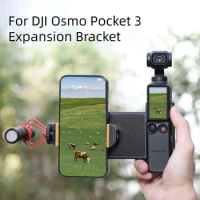 For DJI Osmo Pocket 3 Expansion Bracket for DJI Osmo Pocket 3 Bracket for Mobile Phone Fill Light Adapter