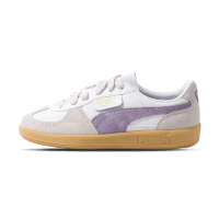 Puma Palermo Lth 男鞋 女鞋 灰白紫色 運動 麂皮 復古 膠底 情侶鞋 德訓鞋 休閒鞋 39646415