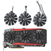 New GTX1080 1070 1060 GPU Fan T129215SU DCC 12V 0.5A for ASUS RX 480 580 GTX1080 1070 1060 Graphics Card Cooling Fan