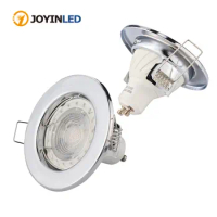 6pcs Recessed LED Lamp Downlight Holder Round Recessed GU10 MR16 Ceiling Light Lighting Fixture Accessories gu10 frame