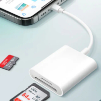 Lightning轉SD TF記憶卡讀卡器轉接線(蘋果 APPLE 轉接頭)