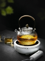 電陶爐煮茶玻璃泡茶壺煮茶壺煮茶器網紅耐高溫加厚茶壺茶杯單人
