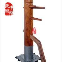 Merbau Rosewood Patent stand column Wing Chun Wooden Dummy,top grade quality professional one punch man kungfu train mook jong