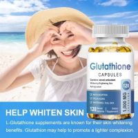 120 KAPSUL Glutathione Kapsul Pemutih Kulit / Glutathione SKIN PEMUTIH BADAN PERMANEN / Glutathione 