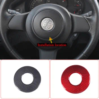 For Toyota 86 GT86 2012-2020 Real Carbon Fiber Car Steering Wheel Central Decorative Cover Car Interior Accessories