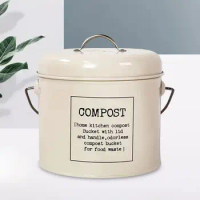 Countertop Composter Eco Friendly with Lid Wastebasket Indoor Container Trash