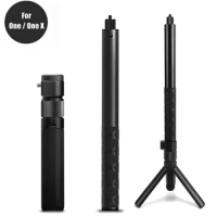 Rotary Bullet Time Bundle Handle Tripod + 1.1m Hidden Selfie Stick For Insta360 One X/x2/x3 360 Panoramic Camera Accessories Set