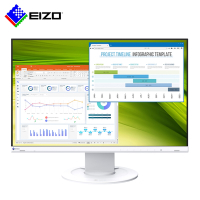 EIZO FlexScan EV2360 白色 23吋低藍光低閃頻護眼寬螢幕