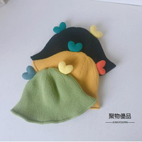 春秋針織兒童漁夫帽韓版男女童嬰兒寶寶帽子可愛超萌【聚物優品】