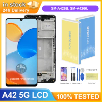 AMOLED A42 5G Display Screen for Samsung Galaxy A42 5G A426B A426U Lcd Display Touch Screen Digitizer With Fingerprint