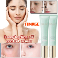 TIMAGE makeup primer brightens skin tone long-lasting oil control isolates invisible pores non-stuck powder makeup primer