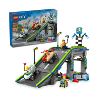 【LEGO 樂高】城市系列 60460 沒有極限：賽車坡道賽道(賽車玩具 兒童玩具 積木 禮物)