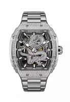 Bonest Gatti 自動中性不鏽鋼手錶，不鏽鋼錶帶