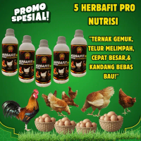 HERBAFIT PRO NUTRISI 500 ml - Meningkatkan Produktivitas Telur Mempercepat Pertumbuhan & Maksimalkan
