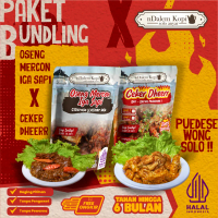 Paket Bundling - Oseng Mercon Iga Sapi Daging Segar Ceker Dheerr Pedas Tanpa Tulang Food Meat - nDal