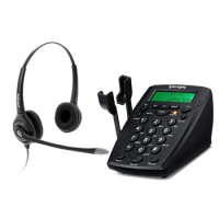Office telephone with RJ9 headset jack and Recording jack business Phone RJ9 plug Call center excellent headset with QD cable